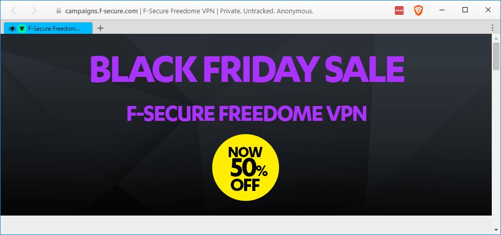 F-Secure Freedome Black Friday