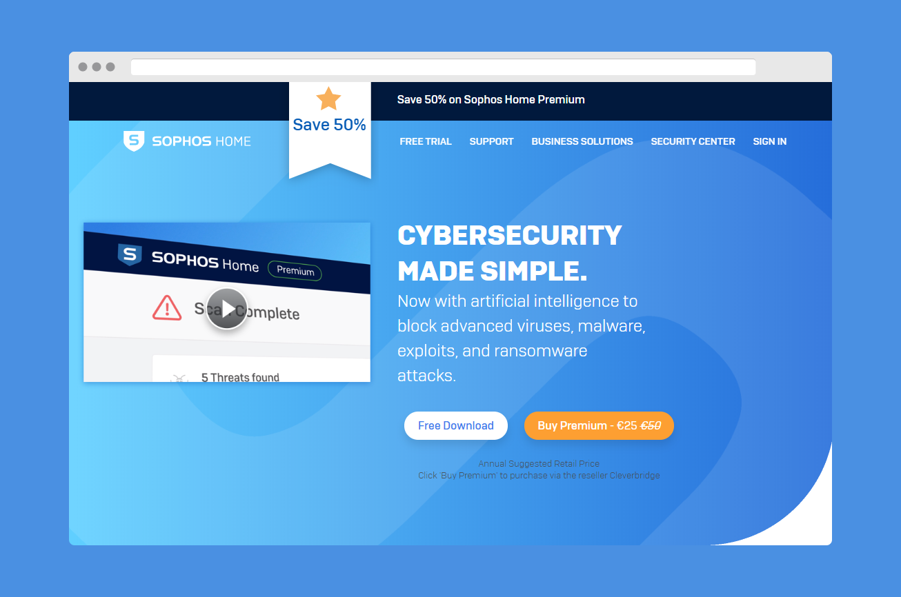 sophos home premium coupon